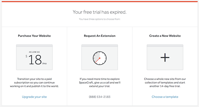 Free Trial Expiration and Extending Your Trial – SpaceCraft Support ...