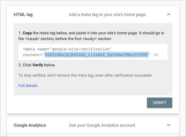 Verify your site ownership with Google & Bing — Community